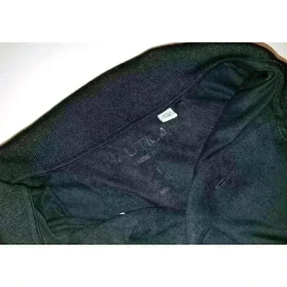 NAUTICA Mens BLACK Shirt GOLF TENNIS Polo style top Lightweight STRETCH size Lg - Picture 3 of 3